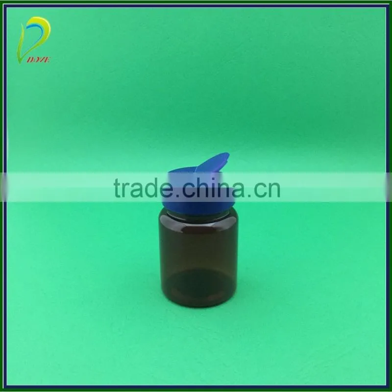 60ml plastic container with flip lid for pill