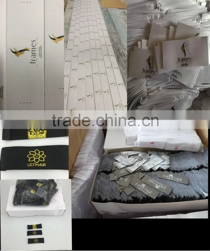 printing textile sticker abaya logo garment clothing 3 colors label