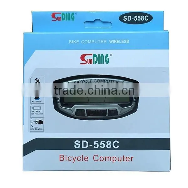 high quality bike computer sunding wireless bicycle computer classical cycle speedometer 558C