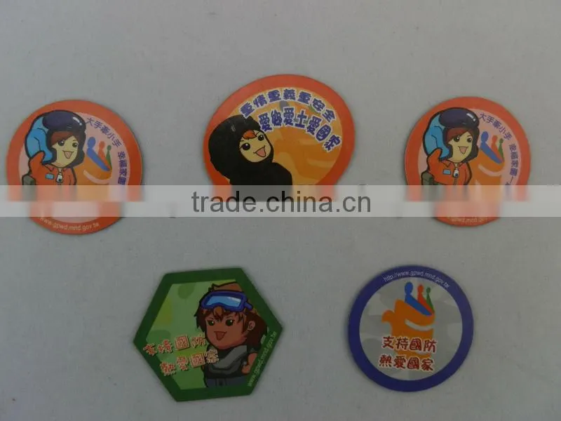 Promotional customized paper printing fridge magnet