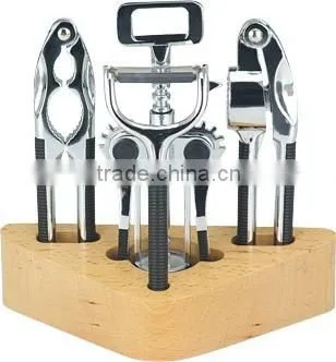 Good quality whosale stainless steel bottle opener set