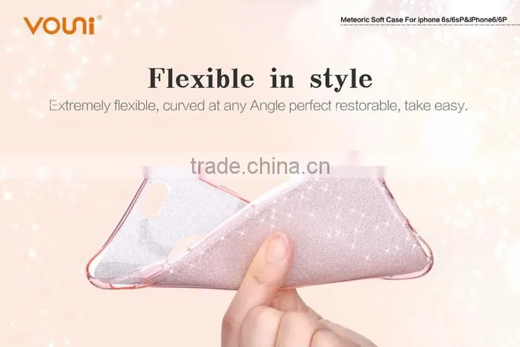 0.5mm Ultrathin And Light Flash Paper Soft TPU Cell Phone Back Cases Cover For Iphone 6 6S 6 Plus