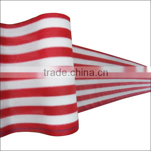 Orange/white color uv stabilized sun shade