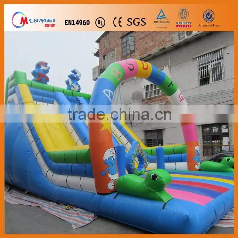Sun beach inflatable slide for sale,tropical rainforest inflatable slide