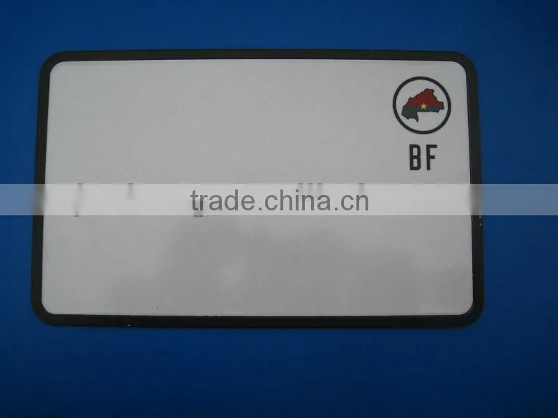 two-layer license plate