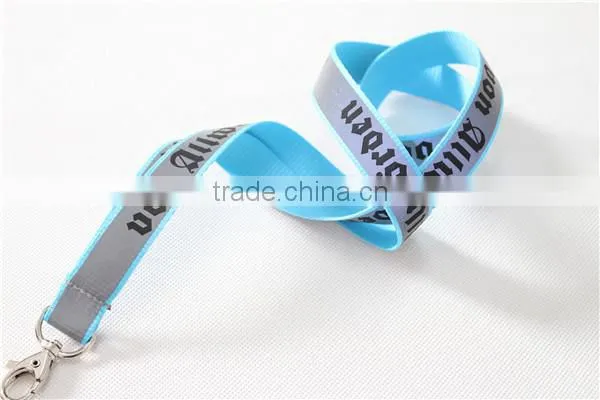 polyester reflective lace printed Lanyard