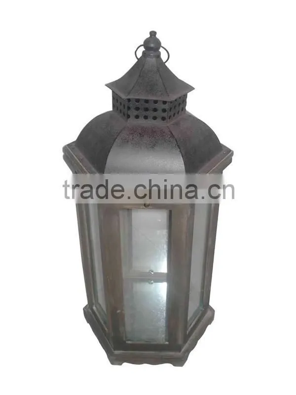 Elegant black wooden lanterns set of 3 home decor