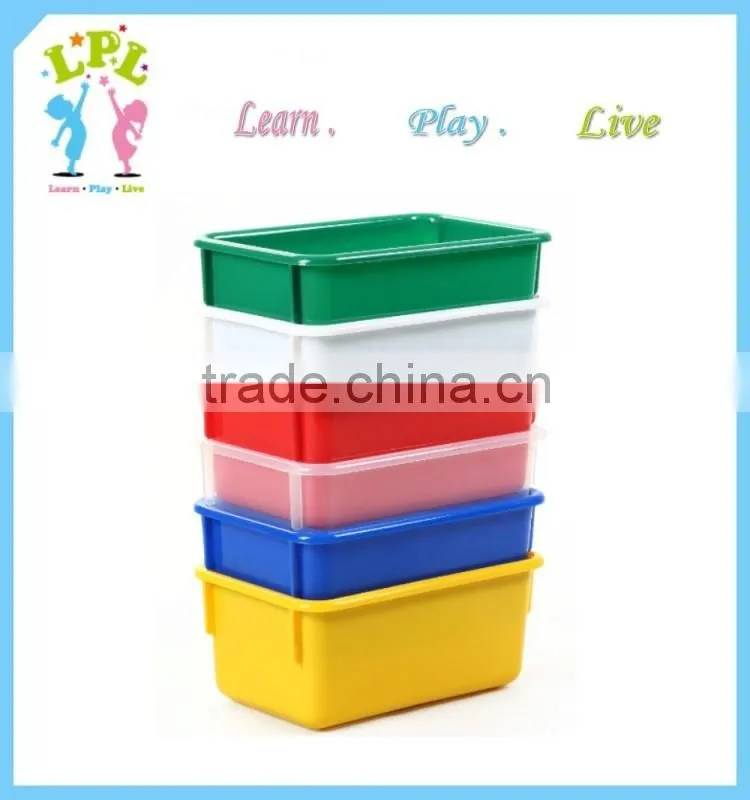 New pp toy storage box classroom storage stackable box with lid