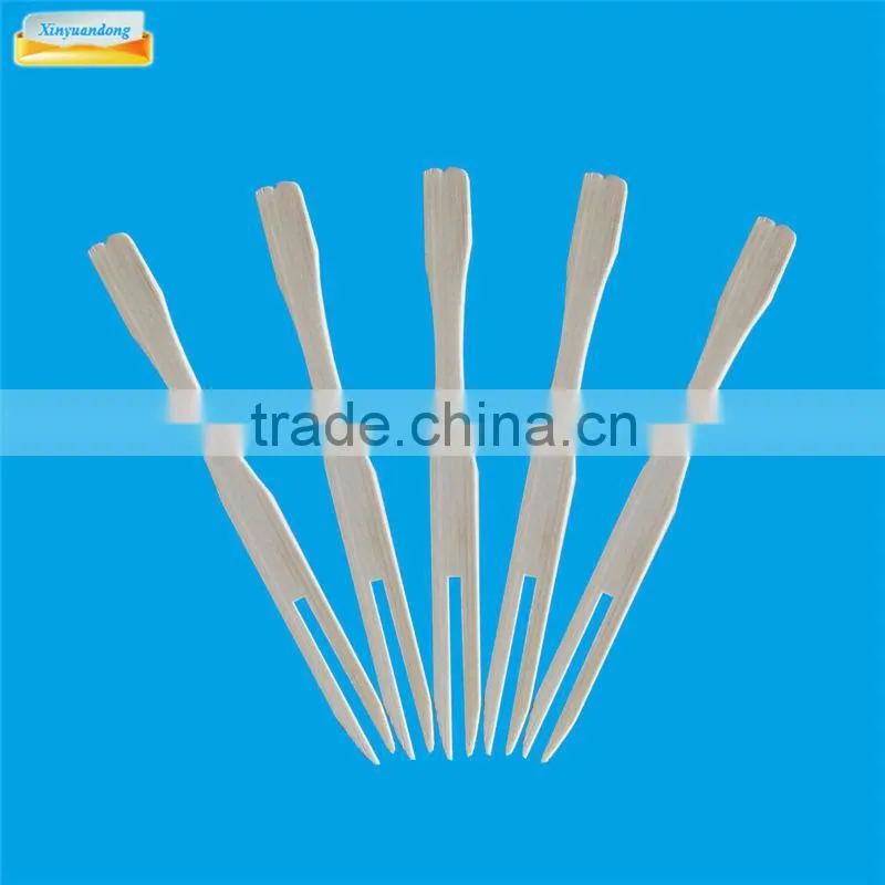Bamboo fruit food forks for Child