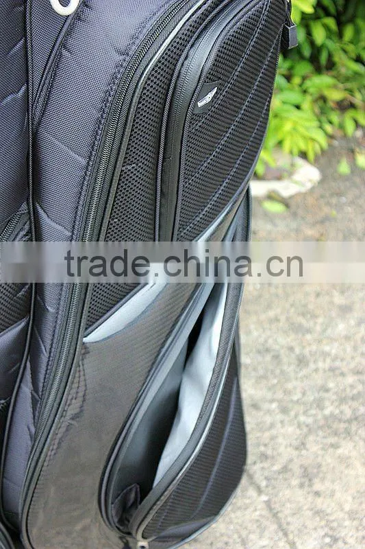 more order for two side cooler pocket pu+nylon golf bag