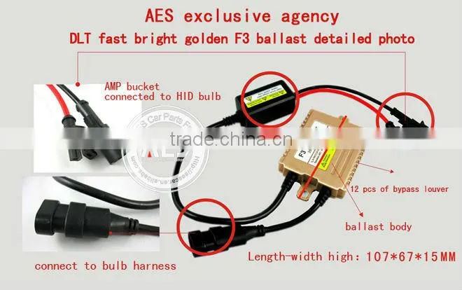 Latest High Quality Car lighting HID Xenon slim 35w ballast