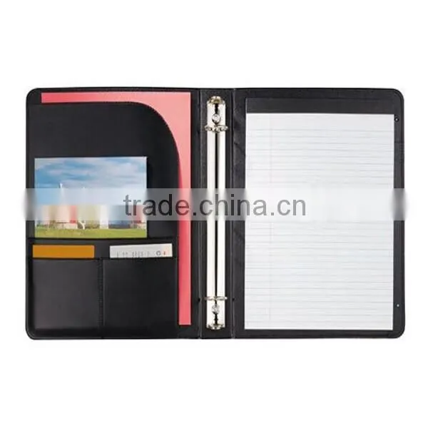 A4 zipper portfolio notebook with calculator