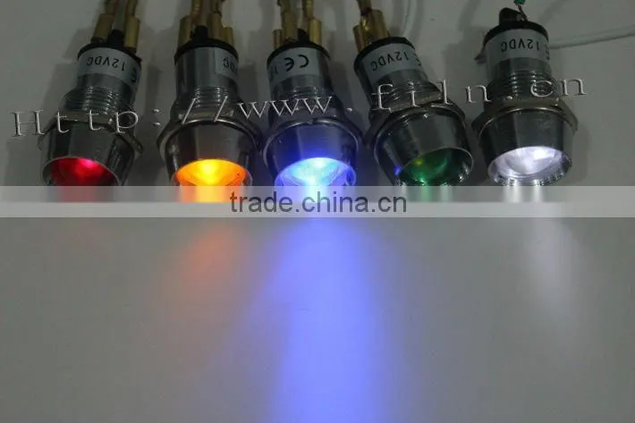 FL1-024 16mm 220v LED indicator light metal panel mount