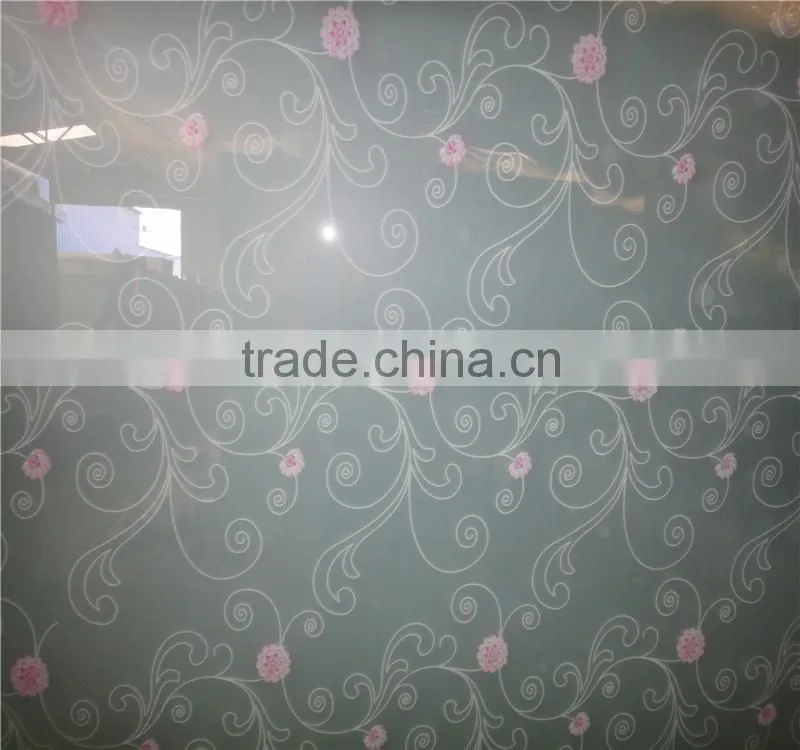 china factory price design frosted silk-screen printing glass