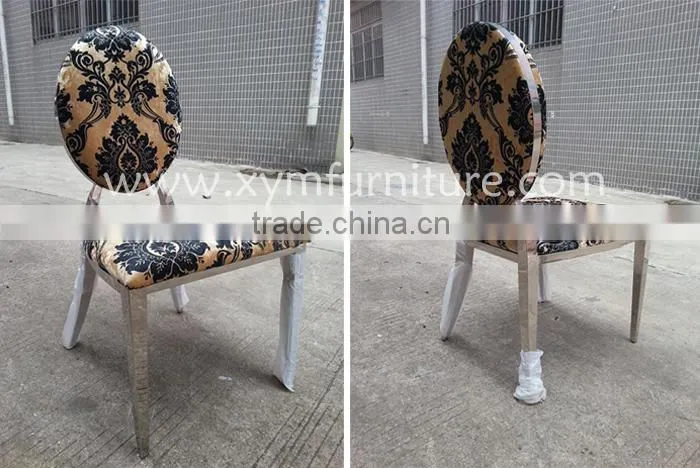 newest modern stainless dining table and chair