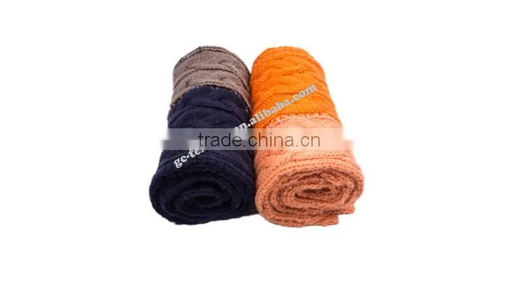 100% acrylic assorted/multi knitted scarf with fashion style