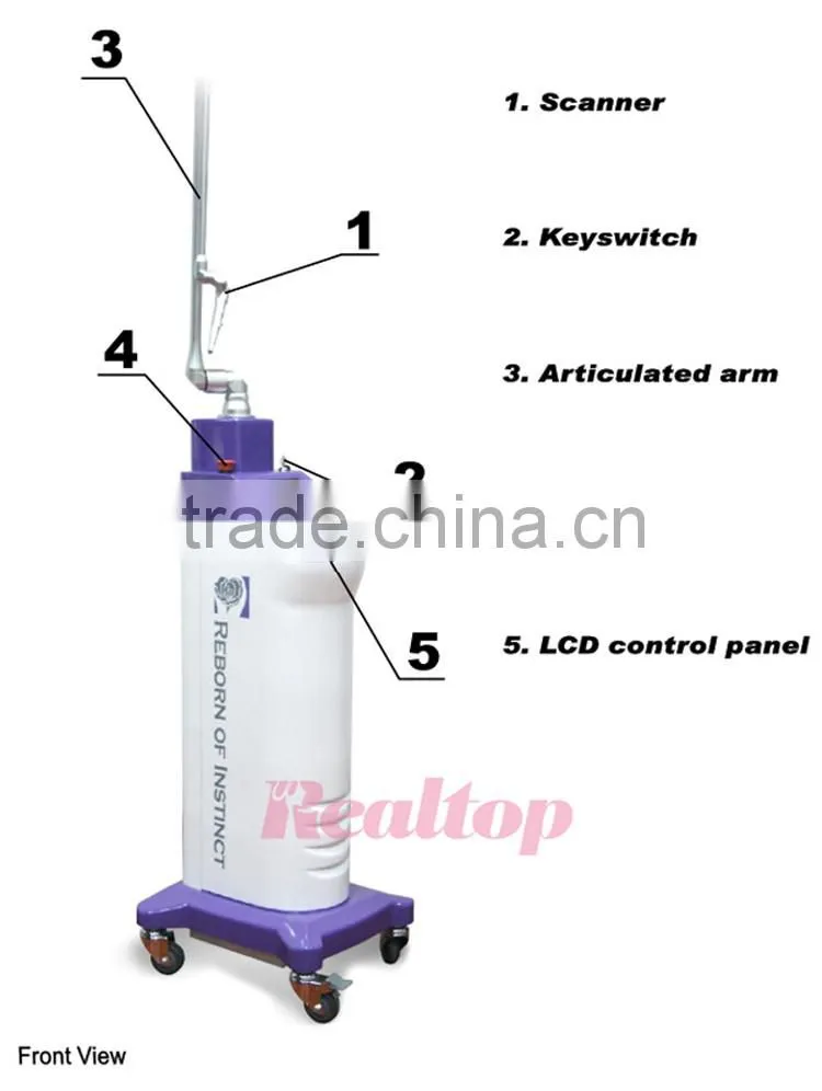 Skin laser machine dermatology professional resurfacing vagina tightening fractional laser cutting machine co2 equipment