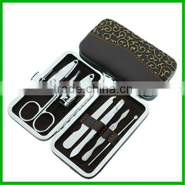 7 in 1 Nail Care Gift Set/ Cutter Cuticle Clipper/Manicure Pedicure Kit Case