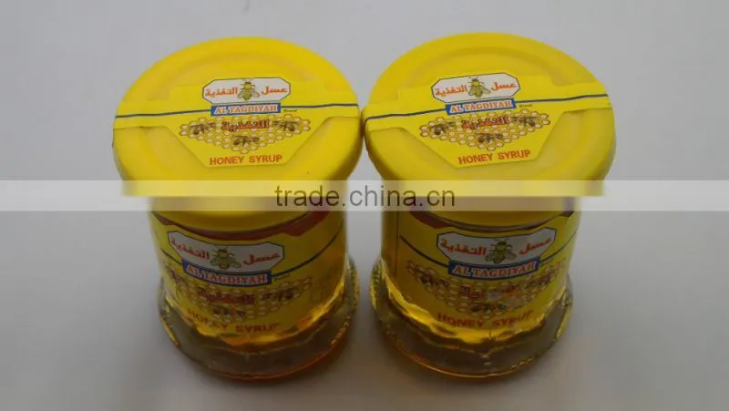 new shelves 80g glass cup bottle honey syrup hot sell
