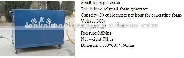 professional high performance foam concrete machine