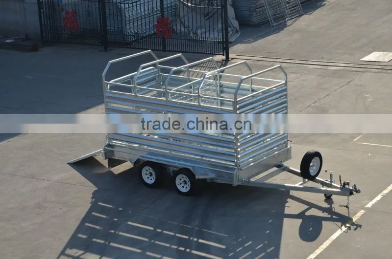 Heavy Duty Galvanized Tandem Hydraulic Tipper Box Trailers