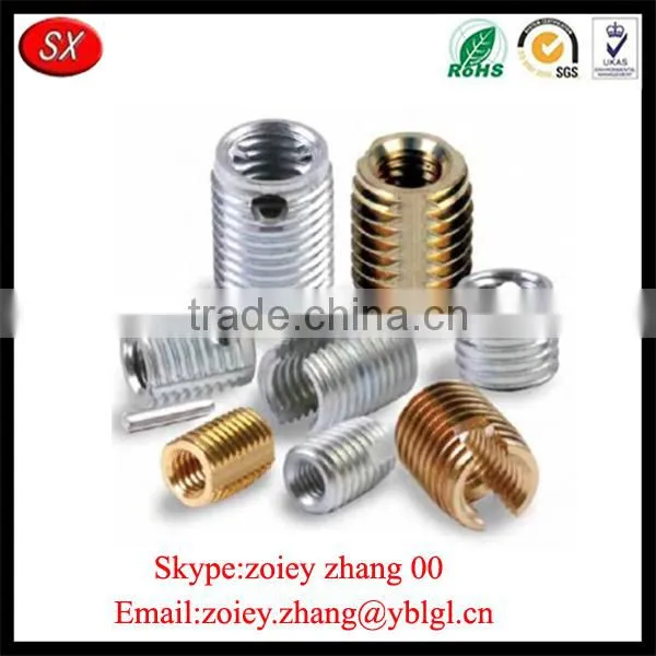 China Factory Provide Slotted Coarse Threaded Inserts With ISO Passed