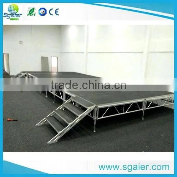 2017 New size portable stage with steps stairs from Sgaier