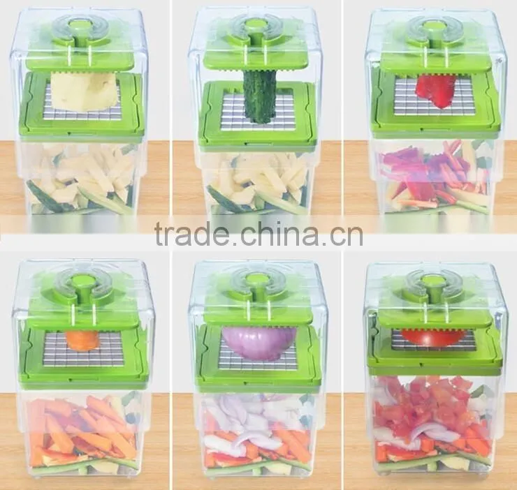 Chop Magic Shredder hand kitchen fruit cutter and vegetable shredding dividers