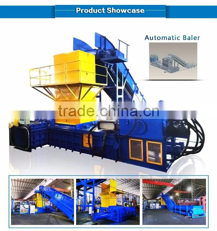 Easy operation 250T Hydraulic Automatic Baler baler machine