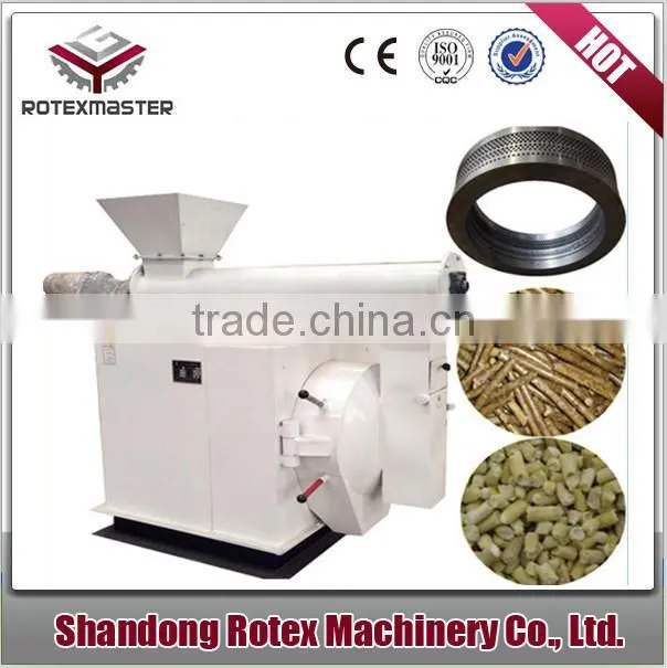 Made in China ring die mould horizontal placed type sawdust biomass rich hust pellet machine
