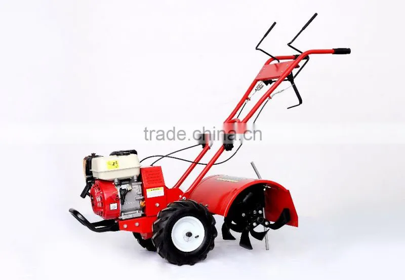 double handle tiller rotavator cultivator with 12V light