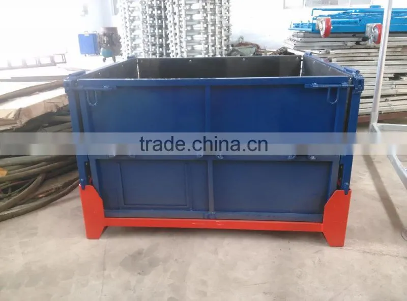 collapsible metal type auto parts box