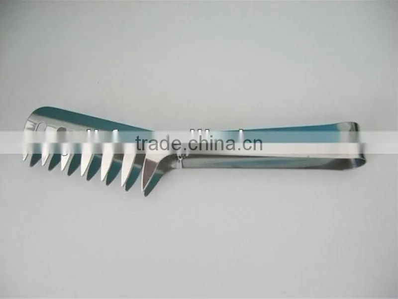 HF 269 stainless steel tongs for fish, metal kitchen tongs