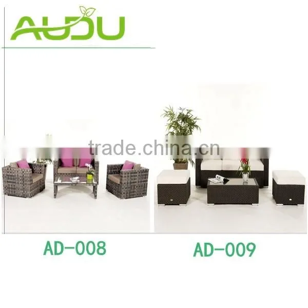 Audu Fabric And Wicker 4 Piece Lounge Setting