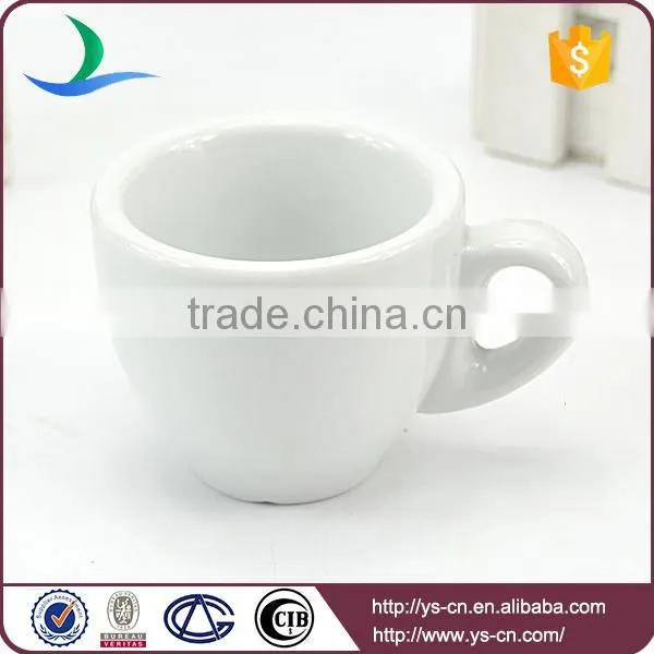 Porcelain white Ceramic Cup With Saucer stands