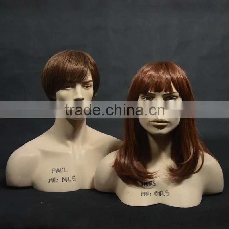 Mannequin Head Female Displaying Hats, wigs, scarves, and necklaces