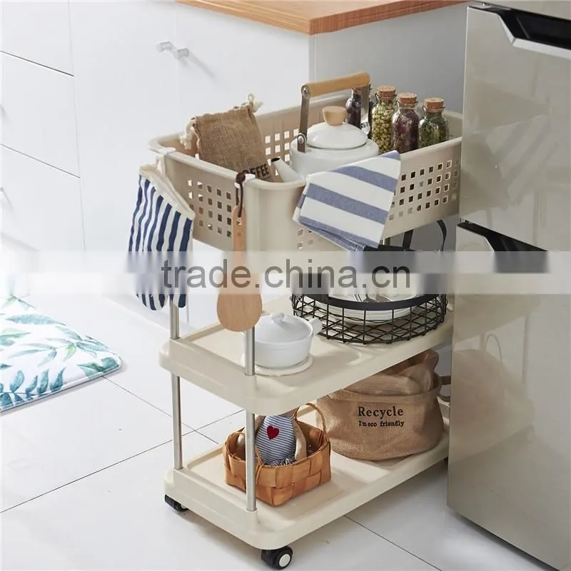 Household Storage 2 Tier Basket for Closet Office Garage Kitchen and Bathroom
