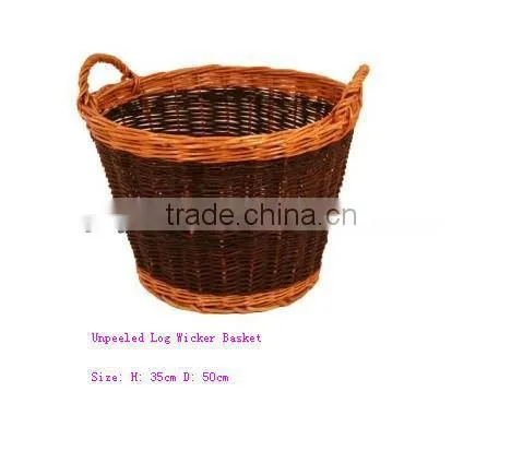 Rectangular Wicker Log Basket from Linyi
