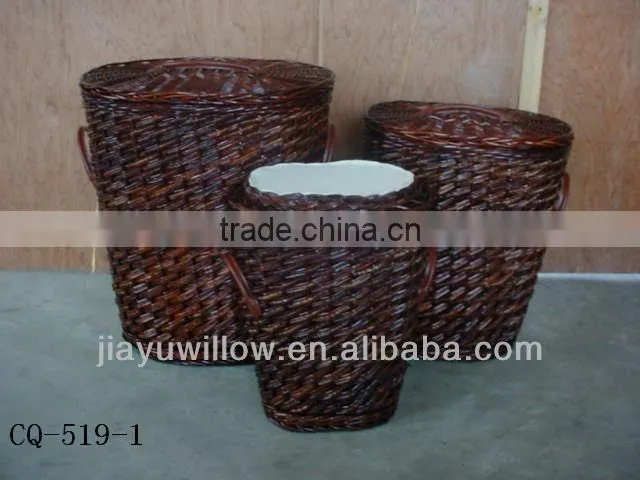 HOT clothes basket cloth launtry/lined basket wholesale