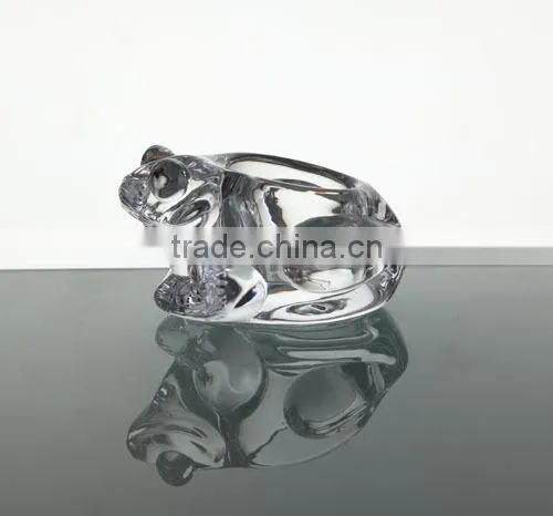 Glass candle holder animal shape,glass candle holder,crystal candle holders