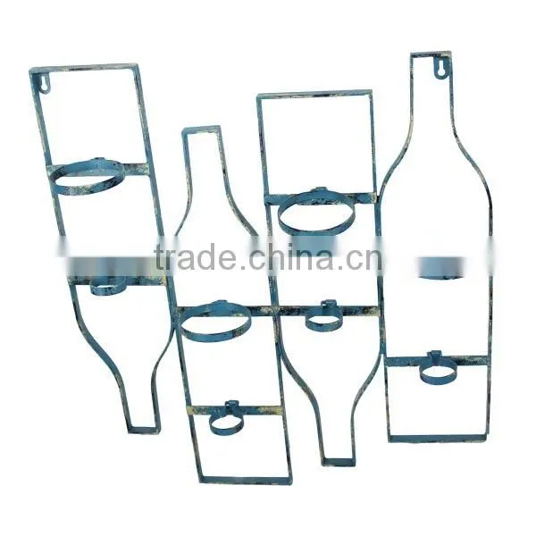 Metal Decorative Wine Rack Wine Bottle Holder Wholesale Table Wine Rack