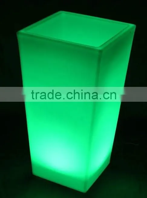 16 color changing remote control outdoor LED light up flower pot