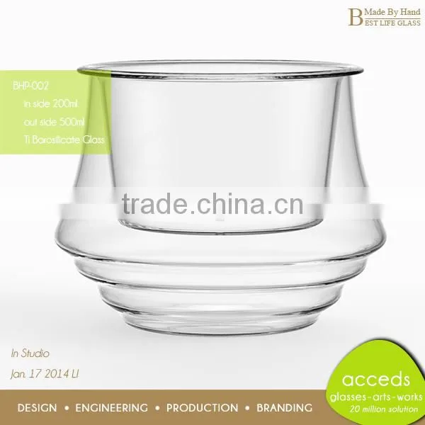 Clear Glass Hydroponic Pot