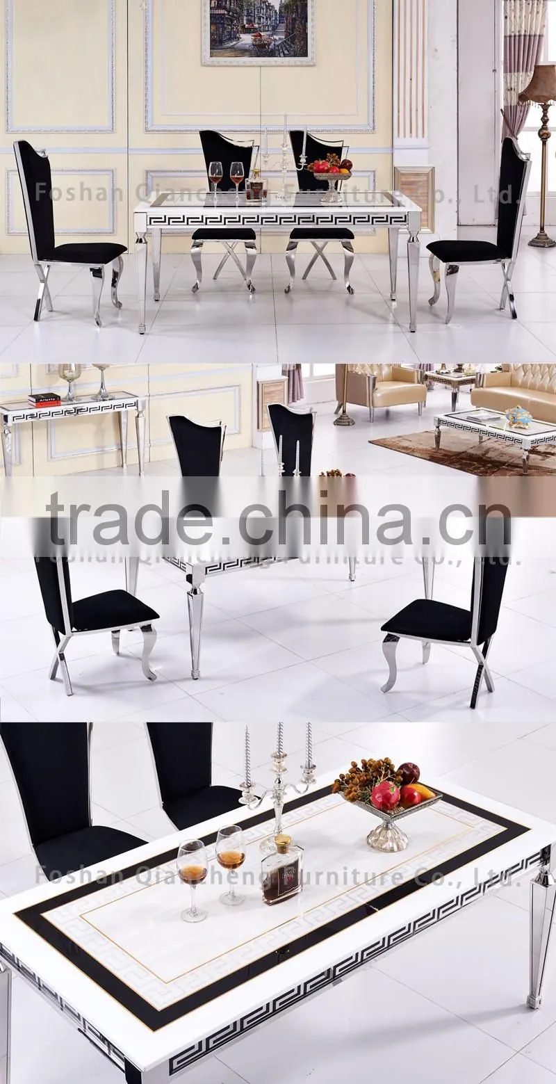 High quality modern marble dining table bedroom hotel dining set