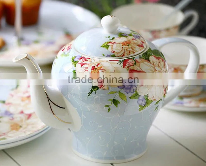 Coffee & Tea Sets Porcelain 15pcs indian tea set, german porcelain tea set