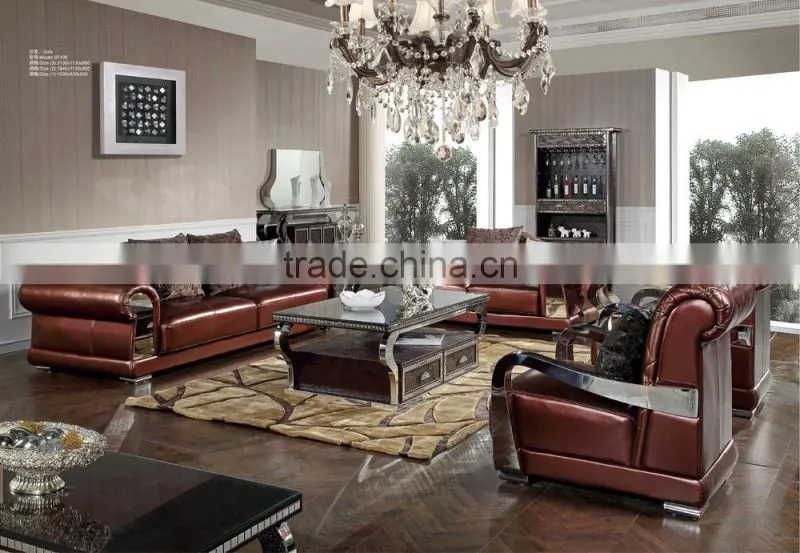 2015 hot sell modern leather sofa sets /best selling living room leather sofa SF108