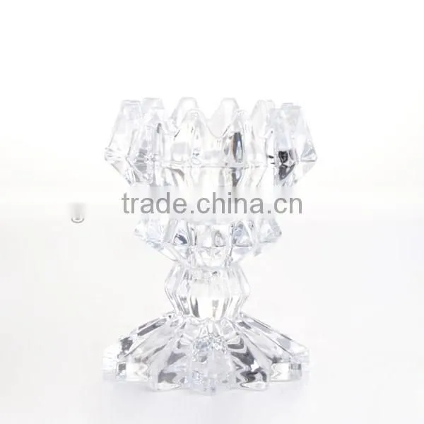 top grade diamond design clear votive party candle holders