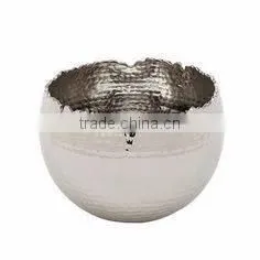 hammered unique metal bowl