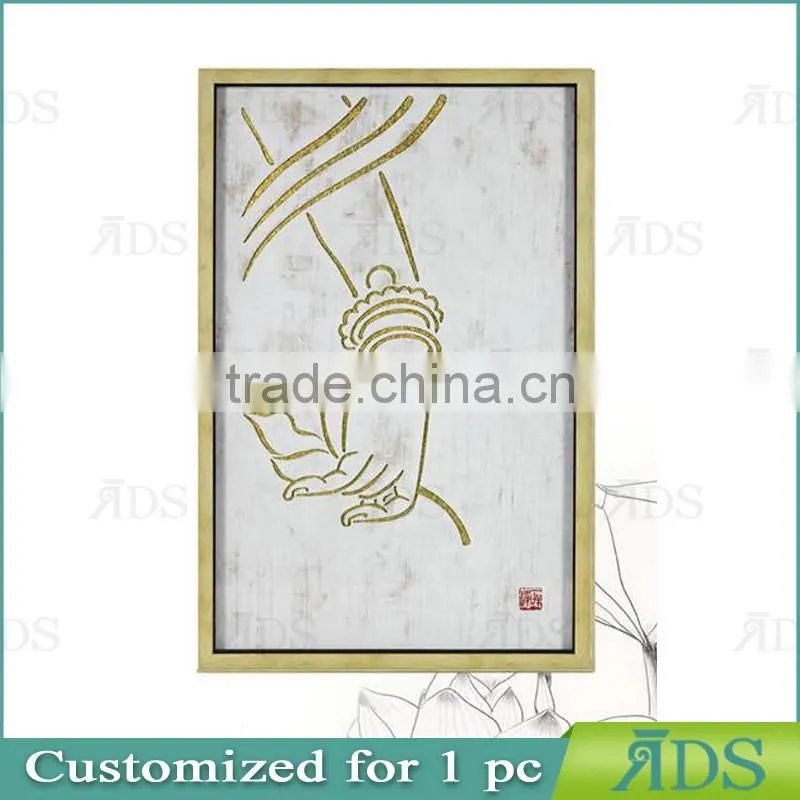 Framed Handmade Buddha oil painting