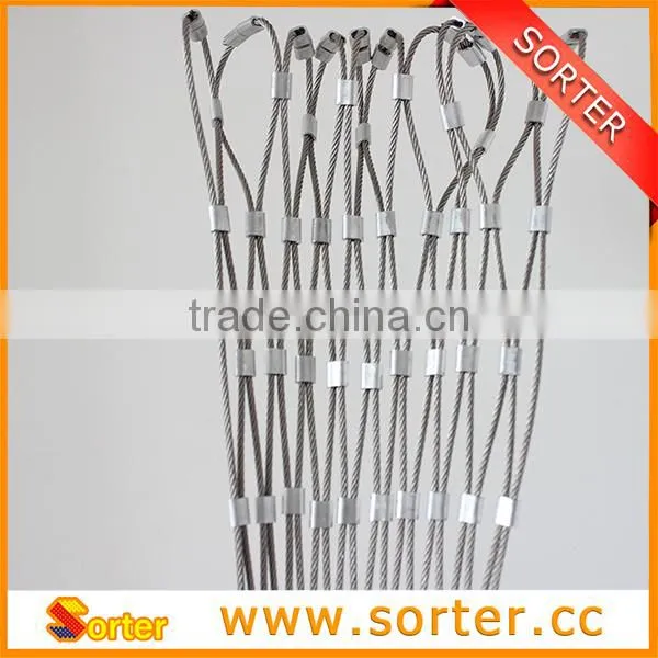China supplier for stainless steel rope mesh slope protection mesh